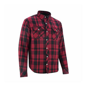 Custom Printed Logo 100% Cotton Eco-Friendly Breathable Over Size Motorcycle Kevlar <b>Flannel</b> <b>Shirt</b> for <b>Men</b> Pakistan Manufacture - Product Image 3