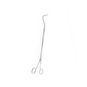 FIDA VATS Harken # Pinza manual de acero inoxidable de 95 mm, totalmente curvada, mandíbulas DeBakey atraumáticas 1x2, eje de 10 mm, longitud de trabajo de 25 cm - Product Image 3