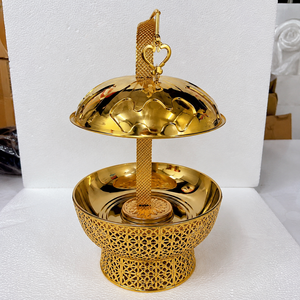 Calentador de Comida Tipo Buffet de Lujo en Latón con Tapa de Cúpula para Hotel, Catering, Restaurante, Banquete, Fabricante OEM ODM - Product Image 2
