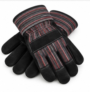 ถุงมือหนังเรียบ MUBASHAR PRO GRIP INTERNATIONAL สำหรับงานช่างชาวแคนาดา  ข้อมือเสริมความแข็งแรง ปรับความหนาและความยาวได้ ทนความร้อน - Product Image 3