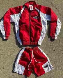 Chaqueta Cortavientos de Algodón 100% Personalizable al por Mayor con Cremallera de Cuarto, de Secado Rápido, Conjunto Corto de Verano de Alta Calidad - Product Image 2