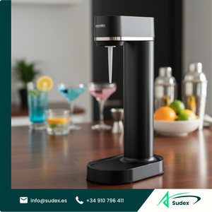 Máquina de Agua Carbonatada Sudex HR-185 OEM ODM con Botella PET de 1L, Certificación LFGB, Electrodoméstico para Bebidas Caseras - Product Image 1