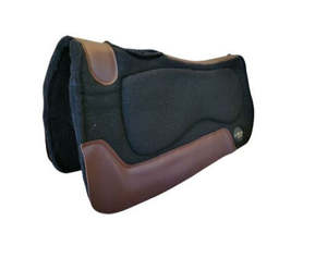 2026 Premium Wool <b>Felt</b> Saddle Pad Leather Western Horse Riding Pad | Natural Wool Durable Equestrian <b>Tack</b> Gear Saddle Blanket - Product Image 1