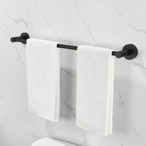 Set di Accessori per Bagno 6 Pezzi in Alluminio Nero Opaco, Portasciugamani da Parete 24 Pollici - Product Image 3