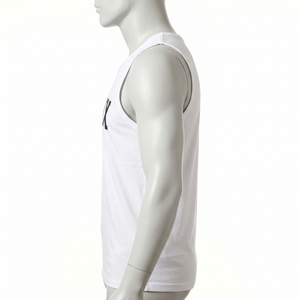 Camiseta sin mangas con logo personalizado al por mayor, transpirable, mezcla de algodón y poliéster, para correr, gimnasio, yoga, suministro OEM a granel - Product Image 4
