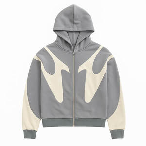 Hoodie personnalisé OEM à épaules tombantes, délavé à l'acide, avec demi-zip et capuche intégrale, effet soleil éclairé, vintage, en coton épais, coupe ample, style streetwear - Product Image 6