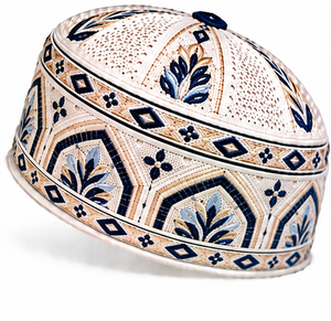 Chapeau de prière musulman tissé coloré pour hommes, respirant et confortable, bonnet islamique Kufi, vente en gros, couvre-chef religieux pour adultes - Product Image 1