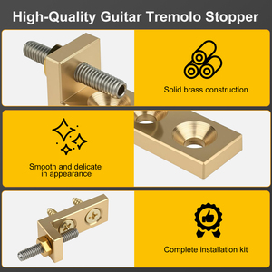 Kit de stabilisation de tremolo en laiton pour <span class=keywords><strong>Floyd</strong></span> Rose et autres ponts flottants (FMTS) avec clé à vis - Product Image 3
