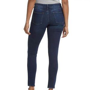 Jeans de talla grande para mujer, casuales, de cintura media, rectos, de mezclilla premium, diseño personalizado y pantalones de mezclilla para mujer - Product Image 2