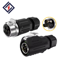 Connecteur semi-métallique circulaire LP16 à 2-3 broches IP67 résistant à la température, à broches estampées, pour applications industrielles – Vente chaude