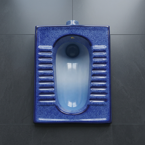Japanese Blue Double Color Modern Eastern Type Floor Mounted Squat Toilet One Piece WC <b>Pan</b> Standard Size Orissa <b>Pan</b> - Product Image 3
