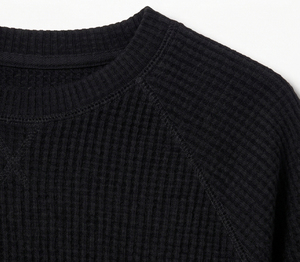 T-shirts Henley en Waffle pour Femmes, Manches Longues, Style Crop, Vêtements de Mode d'Extérieur - Product Image 4