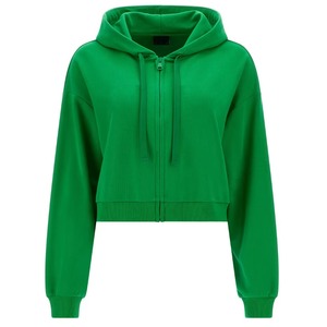 Nouveau design – Sweat-shirt à capuche court surdimensionné personnalisé avec logo pour femme - Product Image 1