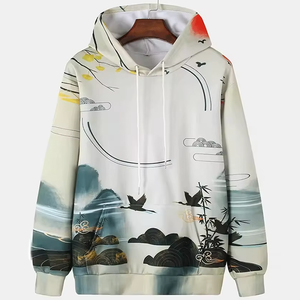 Ventes en gros de sweats à capuche surdimensionnés de haute qualité en polyester 100% respirant, personnalisables par sublimation - Product Image 1