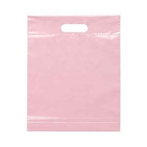 Sac à poignée en plastique découpée à l'emporte-pièce à prix compétitif design personnalisé sac à provisions de luxe réutilisable en PE avec poignée en vente en gros - Product Image 3