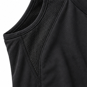 <b>Women</b> Racerback Yoga <b>Tank</b> <b>Top</b> Sleeveless Solid <b>Black</b> Quick Dry Seamless Spandex/Polyester Fitness Sports Bra Workout Shirt - Product Image 5