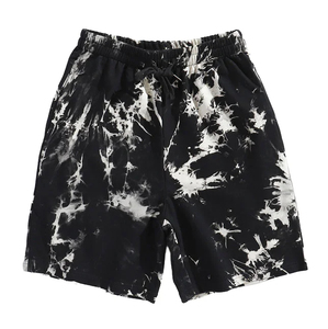 Pantalones Cortos de Verano Casuales Ecológicos para Hombre, Cintura Media, Estampados, de Algodón, Tejidos, 100% Poliéster, Negros y Blancos - Product Image 3