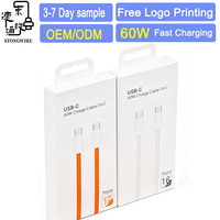Cable de Datos USB-C a Tipo-C de 60W 3A PD3.0 con Carga Rápida, Trenzado de Nailon, 1m de Longitud, para iPhone Serie 16/17, Computadora y Cámara