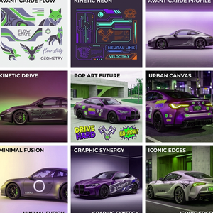 Pegatinas Personalizadas para Automóviles de PVC Ecológicas Resistentes a los Rayos UV, Autoadhesivas para Carrocería, Ventanas y Parachoques, Gráficos Personalizados - Forma Personalizada - Product Image 2