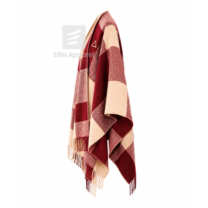 Delta Sigma Personalizado | Capa de la hermandad Theta con logo bordado en la parte delantera, diseño de bloques de color rojo y blanco para ropa griega femenina. - Product Image 2