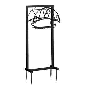 Support de rangement détachable robuste pour tuyau d'arrosage 40 cm (D) x 20 cm (L) x 100 cm (H) – Support amélioré pour tuyau d'arrosage pour rangement extérieur - Product Image 1