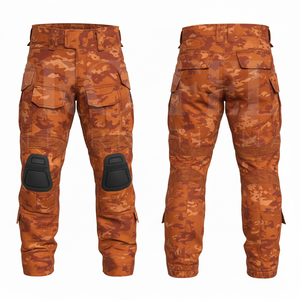 Whole Sale Trendy Fashionable Camouflage Cargo Pants Multi Pocket Outdoor Work Trousers Adjustable Knee <b>Pad</b> Safety Style Pants - Product Image 5