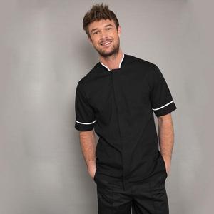 Tunique de coiffeur pour hommes, vêtements de travail pour hommes, uniformes de salon de beauté pour hommes avec logo et personnalisation des couleurs Wexturn - Product Image 3