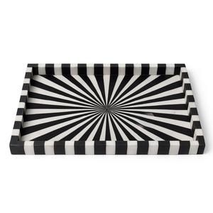 Plateau Feng Shui de Luxe Fait Main Écologique avec Incrustations en Os – Design Décoratif Élégant, Qualité Supérieure pour la Maison et la Cuisine (Idéal pour Servir) - Product Image 6