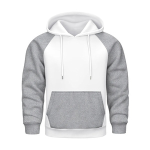 Sweat-shirt à capuche pour homme, manches raglan, couleur unie, pull décontracté avec poche avant, capuche à cordon de serrage, coupe régulière, vêtements d'automne - Product Image 3