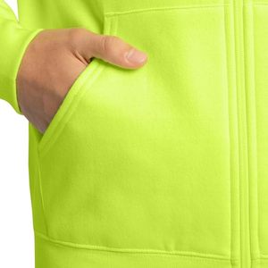 เสื้อฮู้ดซิปผู้ชาย สีเทา ทรงปกติ สีพื้น สวมใส่สบายๆ สำหรับฤดูใบไม้ร่วง ผลิตจากผ้าฝ้ายทอ 100% พิมพ์ลายดิจิทัล เป็นมิตรต่อสิ่งแวดล้อม ระบายอากาศได้ดี - Product Image 4