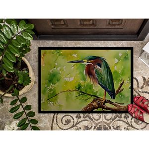 Felpudo Green Heron antideslizante lavable pila baja interior/exterior 24H X 36W alfombra de entrada accesorio de ventana de puerta delantera - Product Image 3