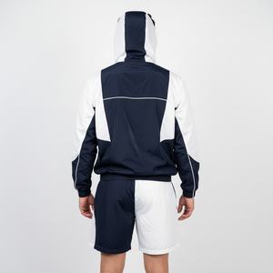 Men's Casual Outdoor Lightweight Nylon <b>Jacket</b> and Shorts Color Block <b>Workout</b> Set Fashion Men's windbreaker Shorts Set - Product Image 3