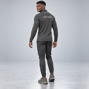 Veste de performance respirante pour homme à demi-zip, légère, en double maille, pour l'échauffement et l'entraînement d'équipe, vente en gros, fournisseur OEM personnalisé - Product Image 3