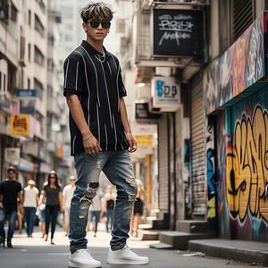 เสื้อโปโลแขนสั้นผ้าไอซ์ซิลค์ระบายอากาศทรงหลวมสำหรับผู้ชายเสื้อโปโลไซส์ใหญ่พิเศษสั่งติดฉลากได้ตามต้องการ - Product Image 2