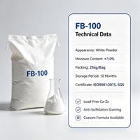 Poudre stabilisatrice thermique sans plomb FB100 Calcium Zinc PVC pour profilés décoratifs en PVC imprimable et bordures en PVC