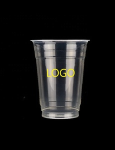 Customized Logo <b>Cup</b> Disposable Bubble Boba Tea <b>Plastic</b> <b>Cup</b> - Product Image 5