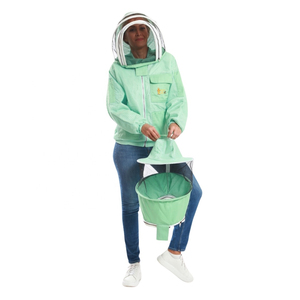 Traje de Apicultura de Doble Capa con Malla Ventilada de 3 Niveles, Velo Protector y Velo Redondo, Puños Elásticos, Múltiples Bolsillos - Product Image 3