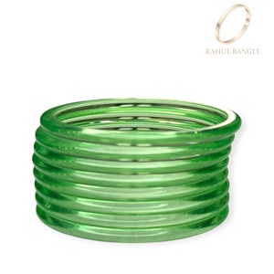 Modern Green Jelly Acrylic Kashmiri Premium Bracelet Bangles Set Trendy Jewellery <b>Wedding</b> Festive Wear Wholesale Price - Product Image 4