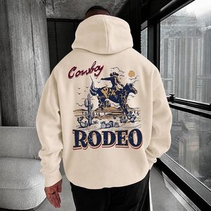Sweat-shirts à capuche pour hommes, style vintage Rodeo Cowboy, sweat-shirt graphique, pull-over pour concert country - Product Image 4