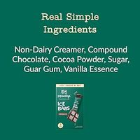 HALAL Pops Malaya Sorbet au chocolat noir non sucré sans produits laitiers en barres 35ml Liquide Prêt à l'emploi 6 Barres Sachet à congeler à la maison