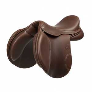 Selle d'équitation anglaise de dressage REAL RES-04 de qualité supérieure en cuir/cuir synthétique noir, légère et confortable - Product Image 4