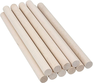 Manche en bois durable, tige en bois massif pour balai, serpillière, tringle à rideau, mât de drapeau – Support polyvalent pour la construction - Product Image 1