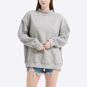 Sudadera de Forro Polar con Logotipo Personalizado, Cuello Redondo, Hombros Caídos, Talla Grande, Unisex, Informal, de Manga Larga, para Verano - Product Image 1
