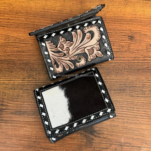 กระเป๋าสตางค์แบบพับสามทบทำจากหนังวัวแท้สำหรับผู้ชายกระเป๋าใส่บัตรแนวตั้งทำจากหนังวัวแท้แบบ2025ใหม่ - Product Image 5