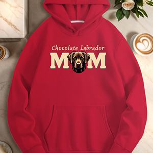 Sudaderas informales de chocolate Labrador MOM para mujer - Product Image 4