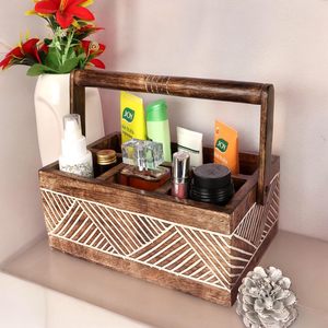 Estante de Almacenamiento Multiusos de Madera de 5 Niveles, Ajustable y Duradero, para Hogar, Oficina, Restaurante, Porta Cubiertos y Servilletas - Product Image 5