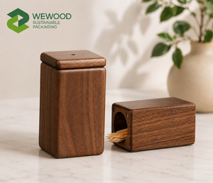 Dispensador de Palillos de Madera Maciza de Primera Calidad, Porta Palillos de Madera para Mesa de Restaurante, Accesorios de Cocina y Comedor - Product Image 1