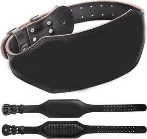 Cinturón de Levantamiento de Pesas Samroz Sports de Cuero Genuino, Ligero, con Protección Avanzada para Hombres, Diseño de Soporte Lumbar y Cinturón de Cintura - Product Image 1