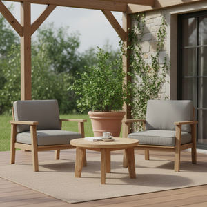 Mesa Auxiliar de Madera Maciza de Suar, Ecológica, Duradera, Única, Rústica, Moderna y en Tendencia, Mesa de Centro de 3 Patas para Sala de Estar o Jardín - Product Image 4