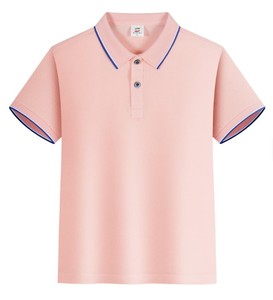 Chemises polo et t-shirts en tricot pour garçons et enfants - Style décontracté, manches courtes, col rond, tissu polyester/coton - Product Image 5